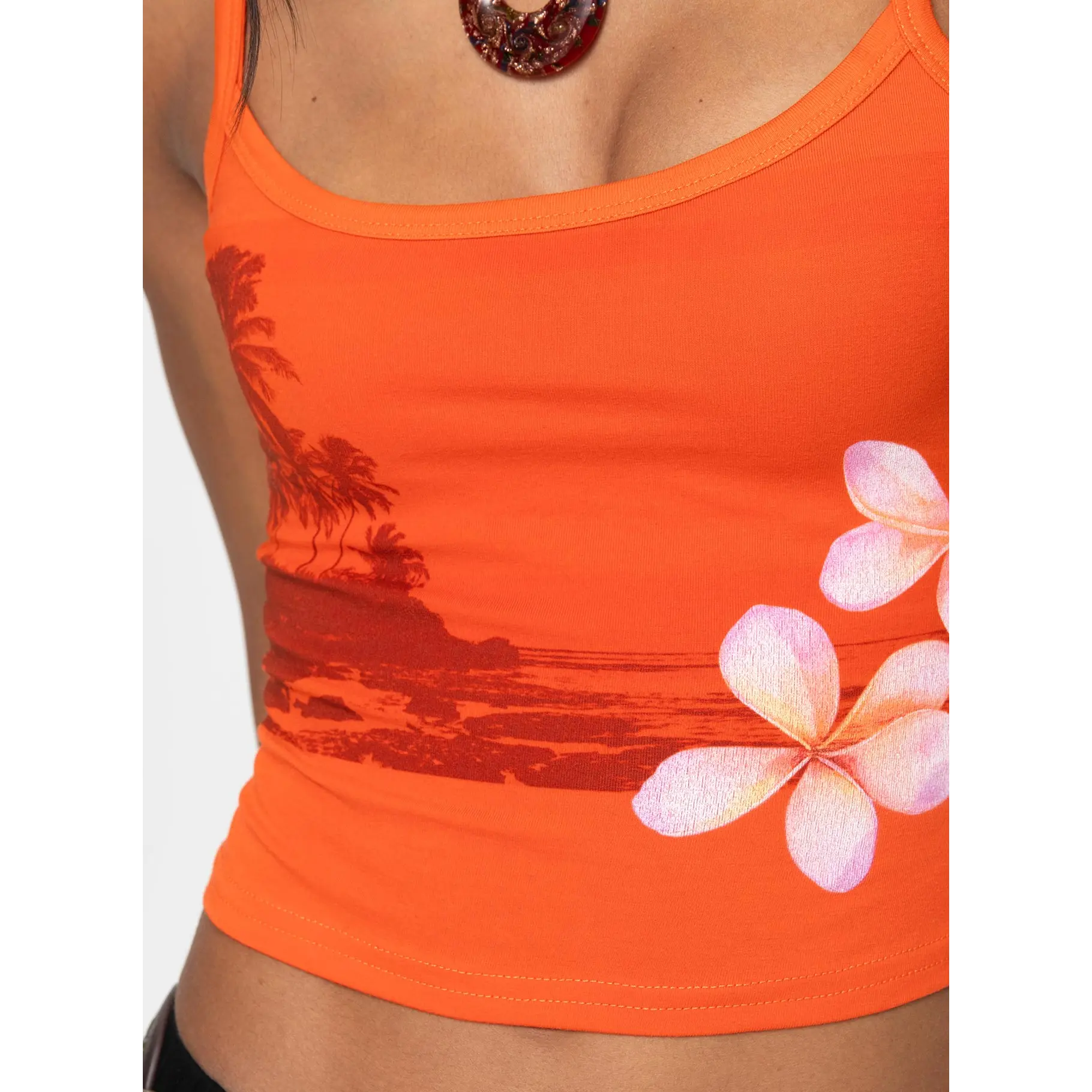 Sunset Tank Orange - TikTok Shop