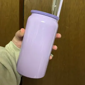 Insulated 16oz Cups with Lids Straws and Straw Cleaners - Perfect for On-the-Go Use and Daily Hydration