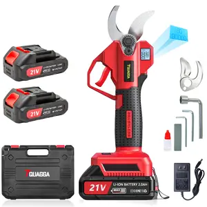 21V Cordless Electric Pruning Shears – 28mm Max Cut, 2 Batteries, 6-8H Runtime, Tree & Shrub Trimmer 21V Cordless Electric Pruning Shears – 28mm Max Cut, 2 Batteries, 6-8H Runtime, Tree & Shrub Trimmer