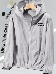 Womens Hooded Skin Coat with MCXX 1980 Print Loose Slim Fit Comfortable Breathable Lightweight QuickDrying SkinFriendly for Daily Commute Casual Outings Outdoor Trips Multiple Colors AllSeason Versatile Jacket Coat