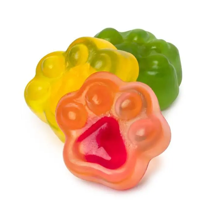 Clever Gummy Juice Filled Kitty Cat Paws 3 Flavor 2.2 lb