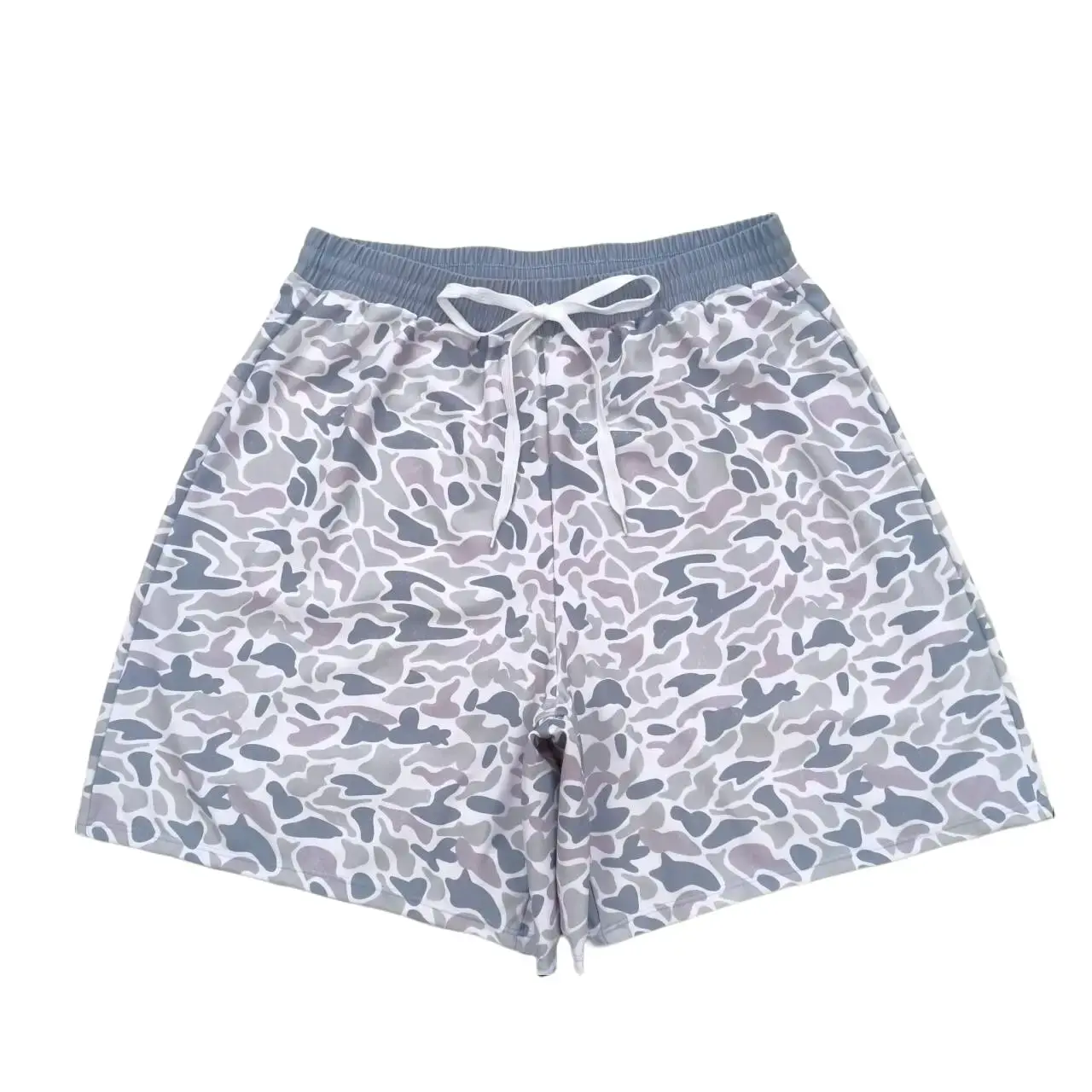 Men's Athletic Camo Swim Trunks, Quick-Dry Swimming Shorts with Drawstring Waist for Beach & Outdoor Adventures, Men's Swim Trunks