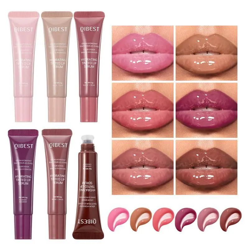 Long Lasting Lip Gloss, 1pc Moisturizing Lip Glaze, Glossy Tinted Lip Serum Gloss, Plumping Lip Oil Lip Stick for Girls & Women, Makeup