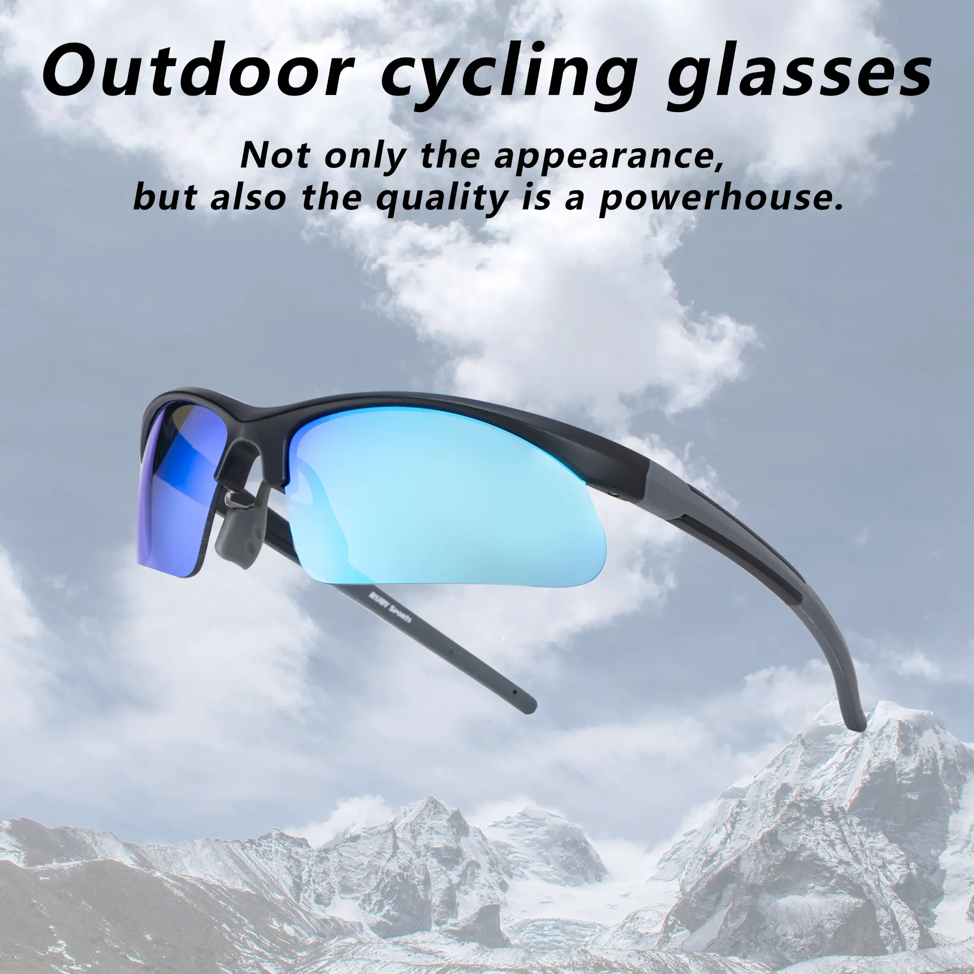 Men's Polarized Sports Sunglasses - Unisex, Resin UV400 Protection Lenses, Plastic Adjustable Frame, Portable, Face Shape Compatible, Cleaning Cloth Included for Cycling, Rock Climbing, Men's Sunglasses, Multi-Lens Set, Anti-Glare, Tac, Sunglasses For Wom