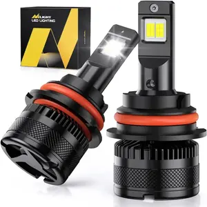 Nilight 9004/HB1 LED Headlight Bulbs N40 Series 100W 20000LM 6000K IP67 700% Brighter Than Halogen 360-Degree Illumination 50000 Hours Lifespan 2 Bulbs fathersdaygift