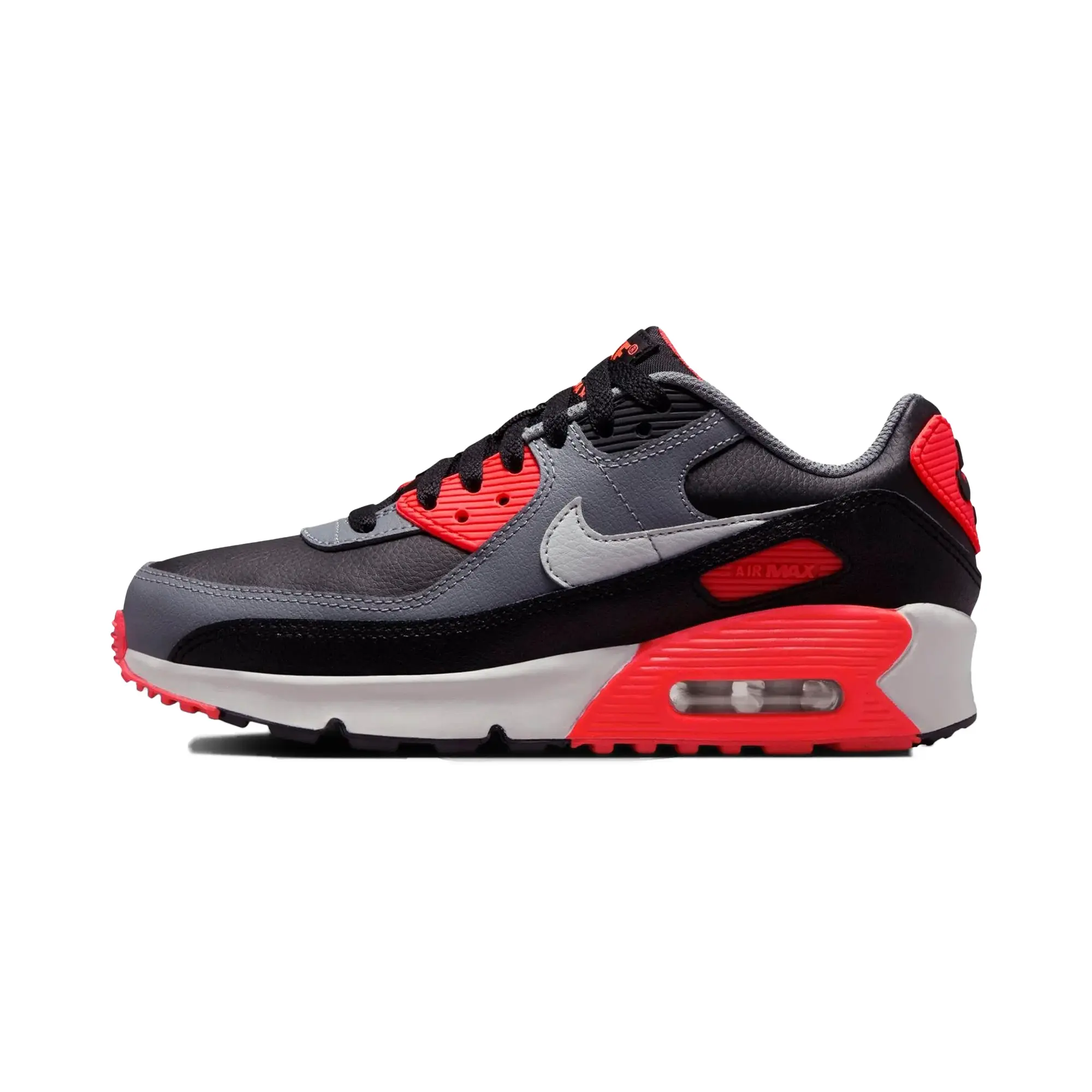 AIR MAX 90 (GS) "BLACK COOL GREY BRIGHT CRIMSON PHOTON DUST (GS)" HF6358 005