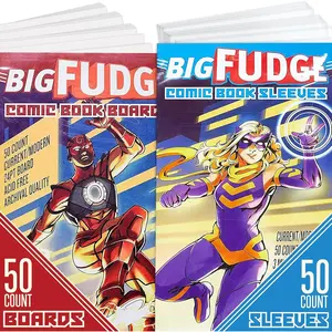 50 Comic Book Bags and Boards - Protector Sleeves for Comics and Magazines - Archival Protection for 1990s to Current Comic Books - 7.25" x 10.5"
