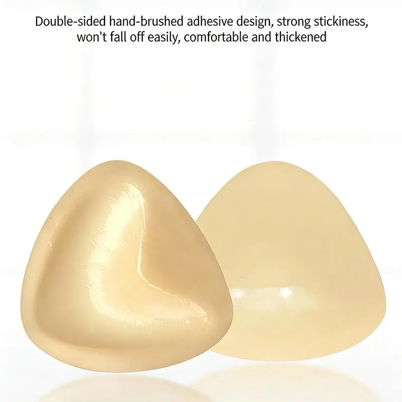 Women 1 Push Up Sticky Bra Waterproof Sweat Resistant Washable Reusable Portable Travel Essentials Self Adhesive Bra With Extra Adhesive Pads Storage Case