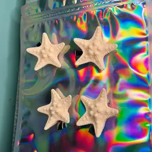 4 PIECE SET STARFISH HAIRCLIPS