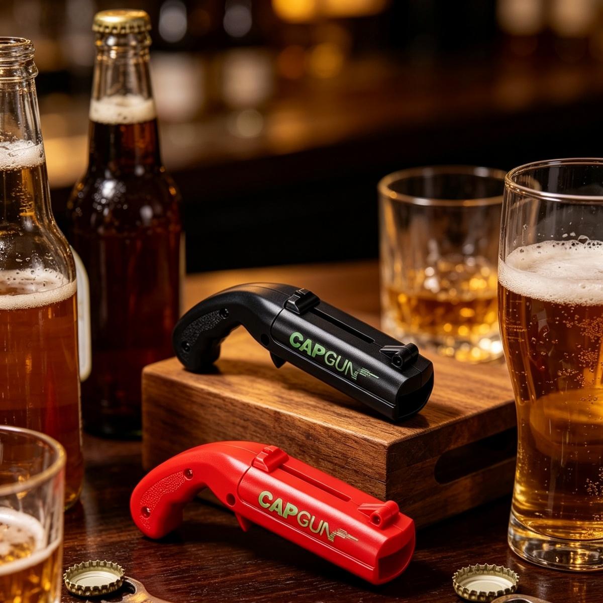 Bottle Opener, Fun Shooting Gun Creative Bottle Opener for Party Games, Family Parties, Outdoor Barbecue