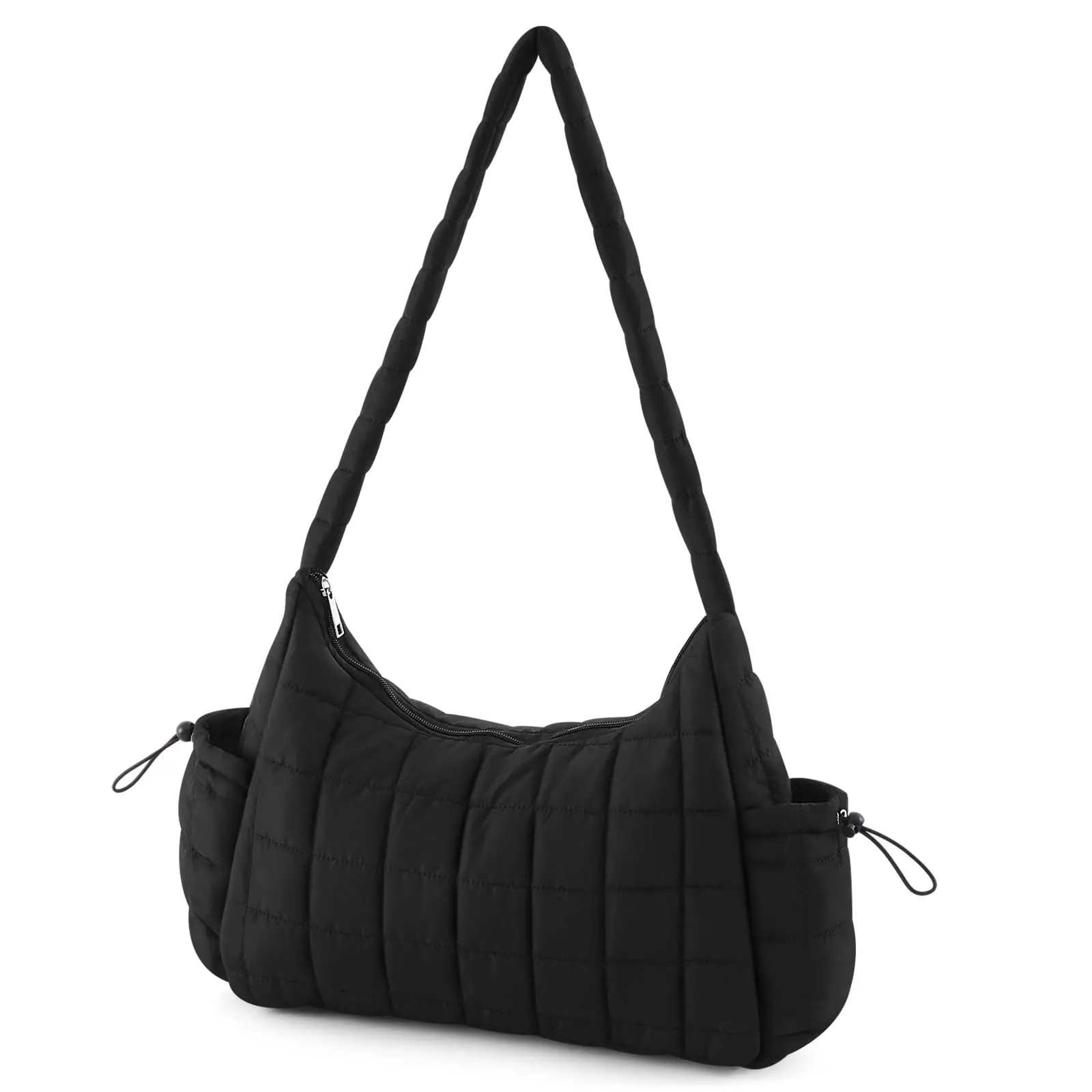 Quilted Mini Gym Bag For Women Small Duffle With Wet Compartment Carry On Weekender Bags 2 Pocket Sport Workout Travel  Black