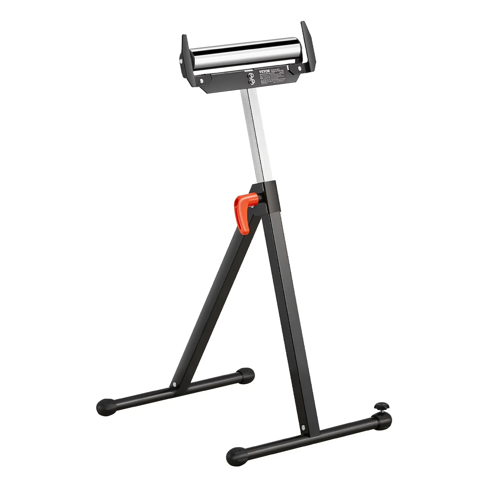 【DealsForYouDays】VEVOR Folding Telescoping Roller Stand with Handle, 250 lb Max Load, 27-43 in Adjustable Height, Rock-Solid Construction, User-Friendly Woodworking Material Support Tool, Heavy-Duty Hardware Accessory