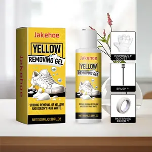 Yellow Stain & Scuff Remover Cleaner - Specifically for White Soles & Midsoles. No Bleach, Non-Yellowing Formula, Premium Sneaker Cleaning Kit, Shoe Care Kit
