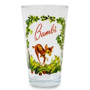 Disney Bambi Storybook Scene Pint Glass | Holds 16 Ounces