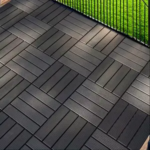 44 Pack Interlocking Deck Tile Waterproof Flooring Tiles for Outdoor Indoor Poolside Balcony Backyard, 12x12in Square-UV Resistant Durable Easy Install