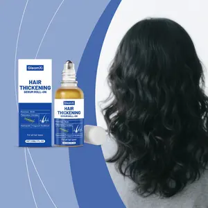 Gleamxi Plant-Based Herbal Rollerball Serum, Nourishing Hair Care, Root Moisturizing, Hydrating, Voluminous Smooth Shine, Glossy Hair Treatment