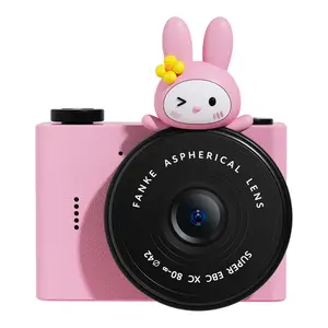 A5 Children's Cartoon Student Camera with Front and Rear Dual Cameras, Portable Pocket Camera, Mini Digital Camera, Christmas Gift