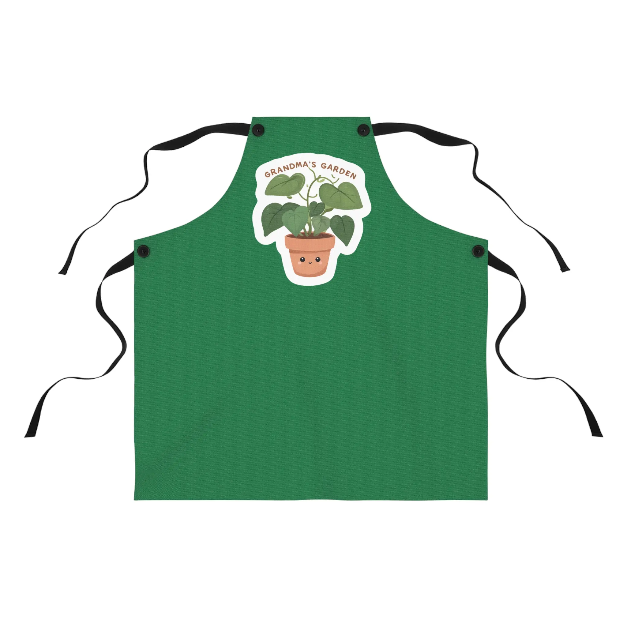 Grandma's Garden Apron, Cute Plant Lover's Apron, Gardening Gift, Mother's Day Gift, Kitchen Decor, Floral Apron