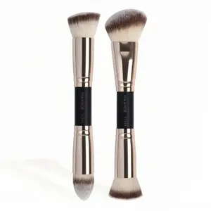 2pcs, Dual Head Makeup Brush Set Soft Makeup Brushes Foundation Brush Blush Brush Face Brush Loose Powder Brush Makeup Tools