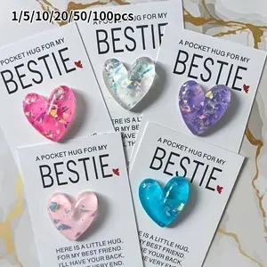 1-100pcs Pocket Hugs for Best Friend Gifts, Heartfelt Presents for Girlfriend, Ideal for Graduation, Christmas, Thanksgiving, Surprise Gifts, Bulk Gift, Gifts for Birthday