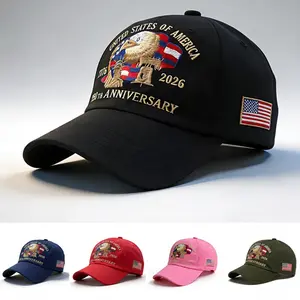 250th Anniversary Commemorative Baseball Cap, Outdoor Independence Day Eagle Embroidered Visor Hat, Gift for Friends, Comfortable, Versatile, Stylish Everyday Cap