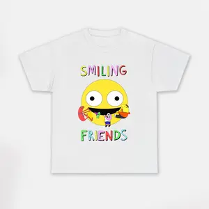 Smiling Friends TV Show T-Shirt, Smiling Friends Merch T-Shirt Top Womenswear