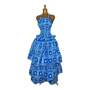 ABBY HALTER 3 STEP DRESS