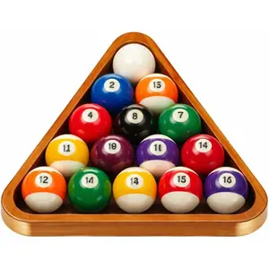 Pool Triangle Rack with Elegant Gold Trim, 52.4MM Snooker Ball Holder, Heavy Duty Billiard Triangle Rack for Professional Pool Table Accessories, Stable Positioning Frame for Game Room