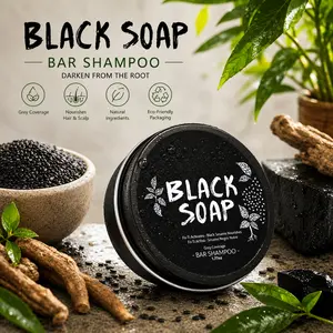 Grey Hair Care Shampoo Soap, Herbal Hair Cleansing Bar, Nourishing Hair Treatment for Fuller and Healthier Looking Hair