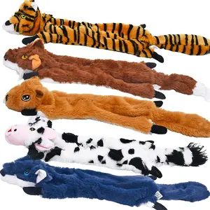 Dog Squeaky Toys 5 Pack, Pet Toys Crinkle Dog Toy No Stuffing Animals Dog Plush Toy Dog Chew Toy for Large Dogs and Medium Dogs Squeeky Doggie Toys 5 PACK for LARGE DOGS Multi-colored