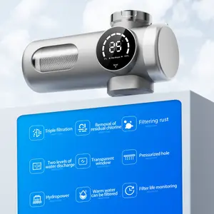 Smart digital display water faucet purifier, two-in-one filtration and heating, kitchen direct-drinking filter