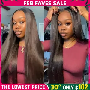 Bling Hair Glueless Pre-Cut Lace Wig 9x6 7x5 6x4 Real Human Hair Wigs Bone Straight 150% Density HD Transparent Pre Cut Lace Closure Wig Easy To Go No Glue