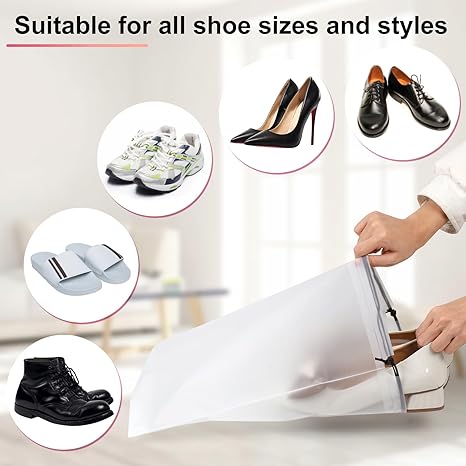 18-Pack Shoe Storage Bags – 11.8×15.7in Travel Organizer for Men & Women