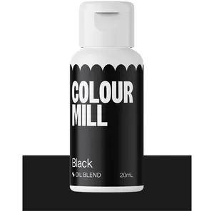 Colour Mill Oil-Blend Food Coloring, 20 Milliliters, Black