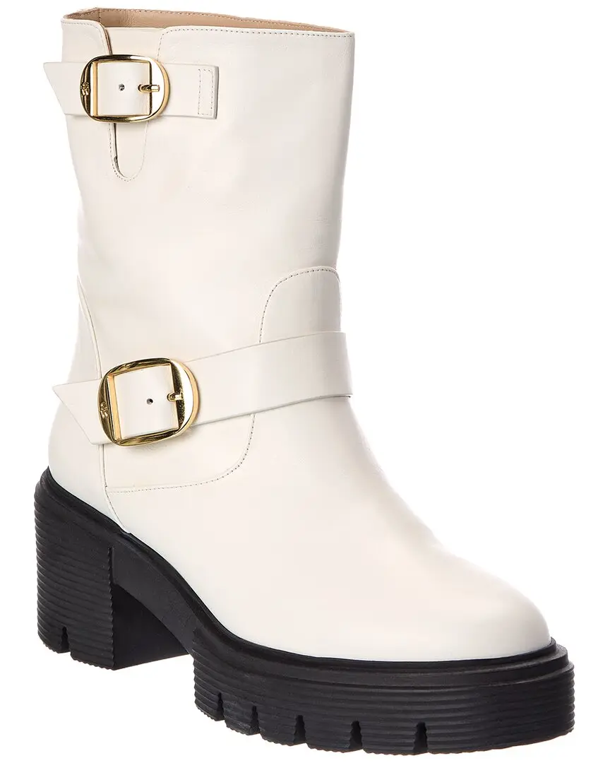 Stuart Weitzman Soho Moto Leather Bootie