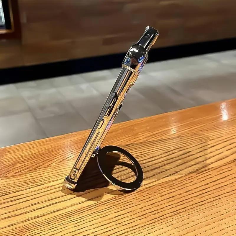 Suitable for [Galaxy S20 Fe] high-end phone case🥰, Electroplated Luxury Clear Phone Case with Ring Stand Holder 4-Corner Shockproof Camera Protective Cover 952