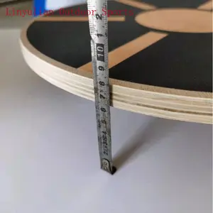 Balance Yoga Pedal Wooden Balance Board Fitness Balance Plate Non-Slip Balance Trainer Equipment