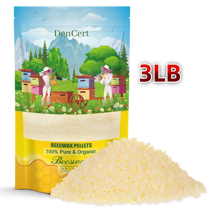 3LB beeswax granules, food grade beeswax, triple filtered beeswax granules, perfect for DIY projects, soap making supplies, for candle making, can be used as gifts