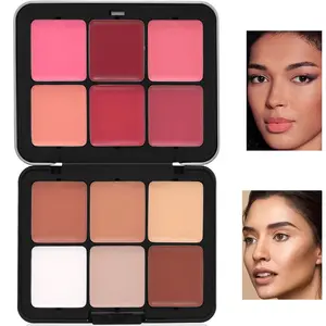 12 Color Blush Palette, 1 Box Matte Finish Blush Palette, Long Lasting Blush for Daily Makeup, Natural Look Blush for Daily Makeup, Beauty Cosmetics