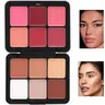 12 Color Blush Palette, 1 Box Matte Finish Blush Palette, Long Lasting Blush for Daily Makeup, Natural Look Blush for Daily Makeup, Beauty Cosmetics, Cheek Palette, Everyday Makeup Products