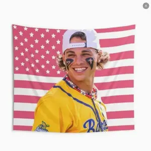 Retro Kyle Jackson Baseball Wall Tapestries, Vintage Soft Flag, Banana Fan Gift, Summer Sports Flag