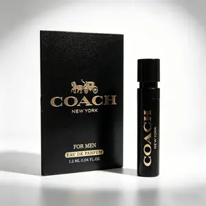 COACH Men's Eau de Parfum EDP Spray 0.04 oz Fragrances for Everyday Use Classic Versatile Scent 1.2 ML