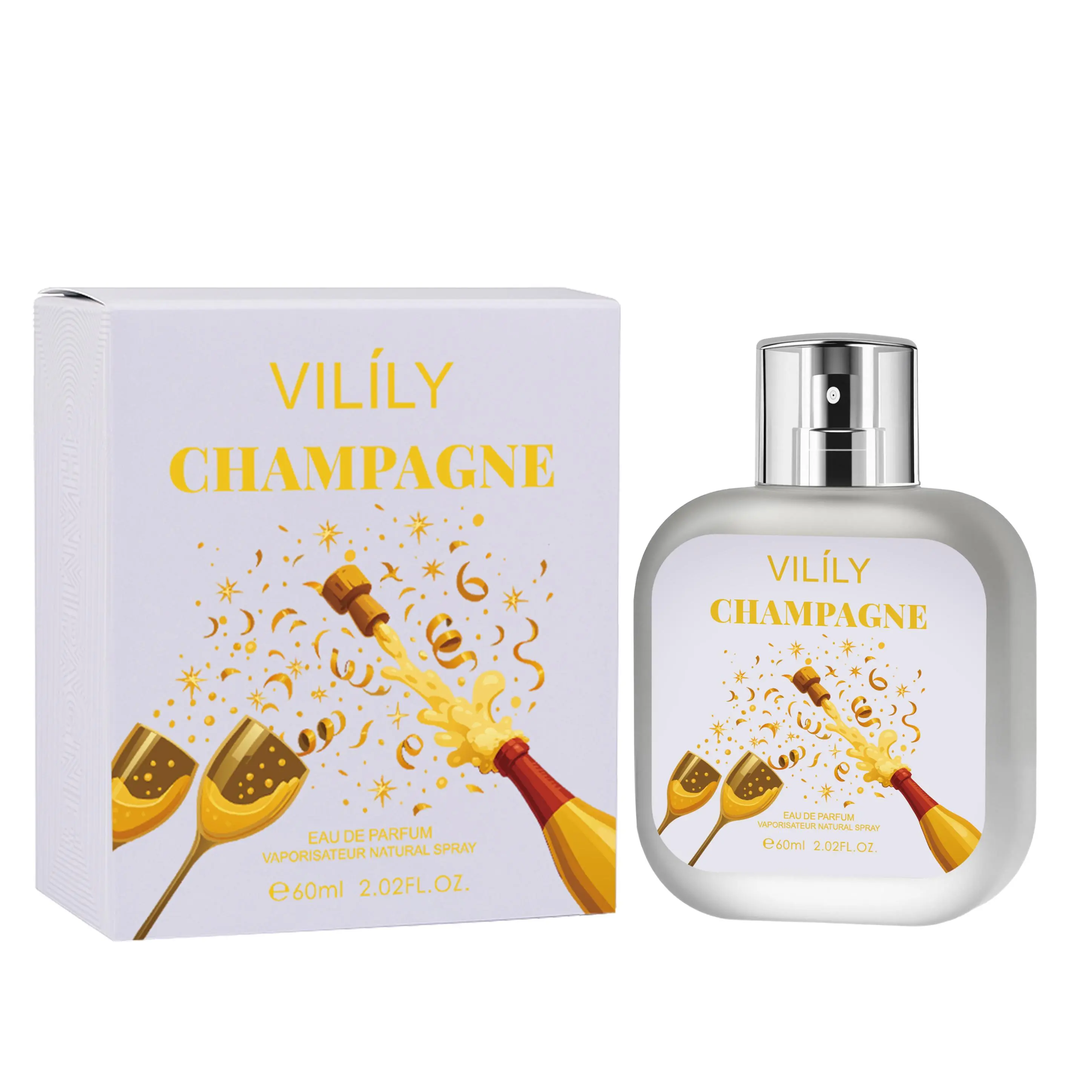 VILÍLY Champagne Eau de Parfum, 2.02 fl oz, Fruity Musk Fragrance for Women VILÍLY Champagne Eau de Parfum, 2.02 fl oz, Fruity Musk Fragrance for Women