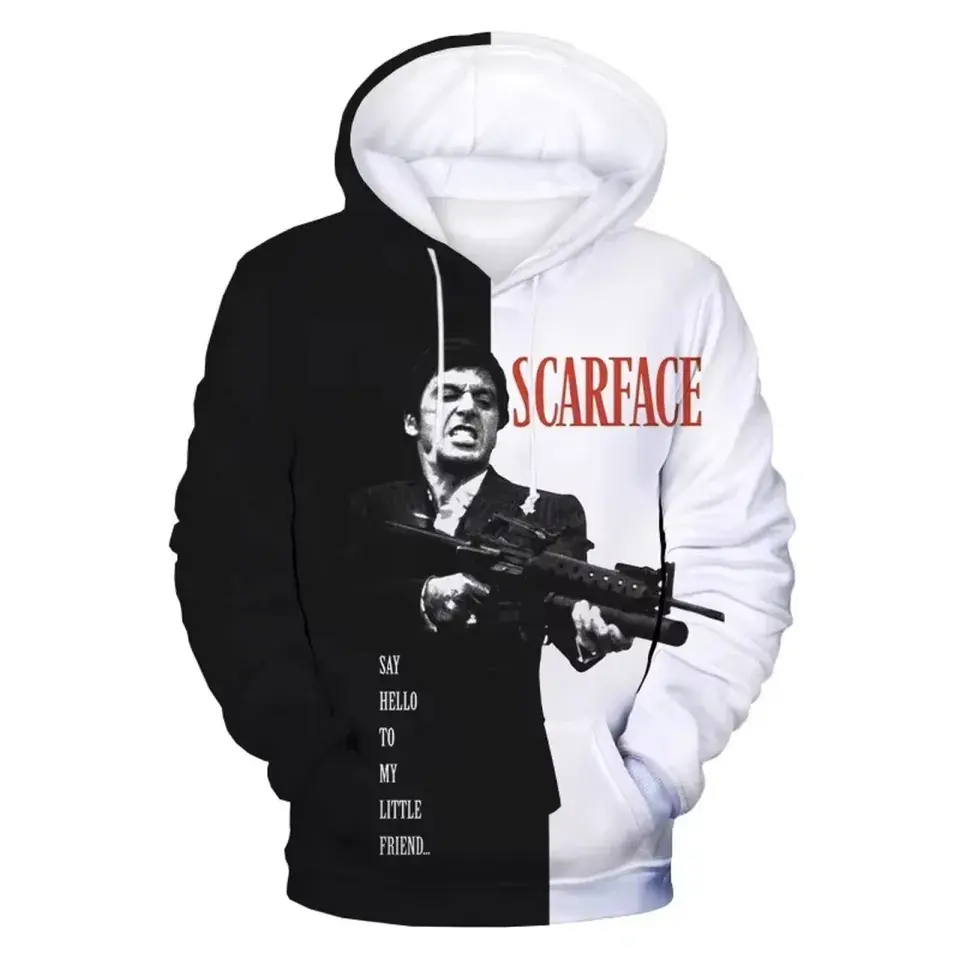 Movie Scarface 3D Hoodie All Over Printed Size S-5XL