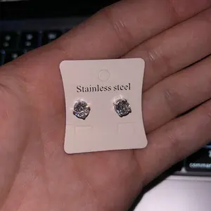 4 Pairs Magnetic Earrings for Men Women, Stainless Steel No Piercing Round and Square Cubic Zirconia 4-7mm, Dainty Fashion Jewelry