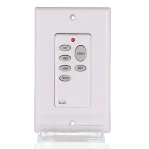 Anderic CHQ9051T Wireless Wall Switch Ceiling Fan Remote Control for 3-Speed Fans with Up & Down Light and Reverse Keys