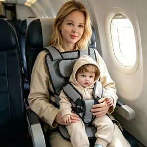 Hands-Free Baby Carrier, Front and Back Use Waist Belt, All-Season Comfortable Seat, Breathable Chair, Ideal for Infants