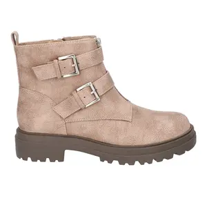 Bella Vita Womens Arcadia Round Toe Zippered Casual Boots Ankle Low Heel 1-2" - Beige