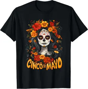 Mayo Girl Mexican Funny Fiesta Vintage Graphic Tees Menswear Casual Cotton Streetwear T Shirts for Women