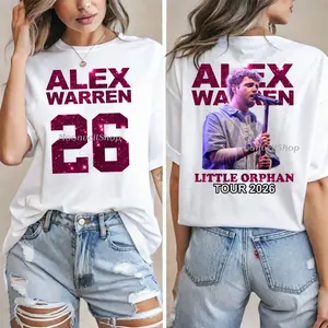 Alex Warren Tour 2026 Shirt, Pop Singer Fan Merch Graphic Tee, Vintage Concert T Shirt, Unisex Fit Cotton Tee